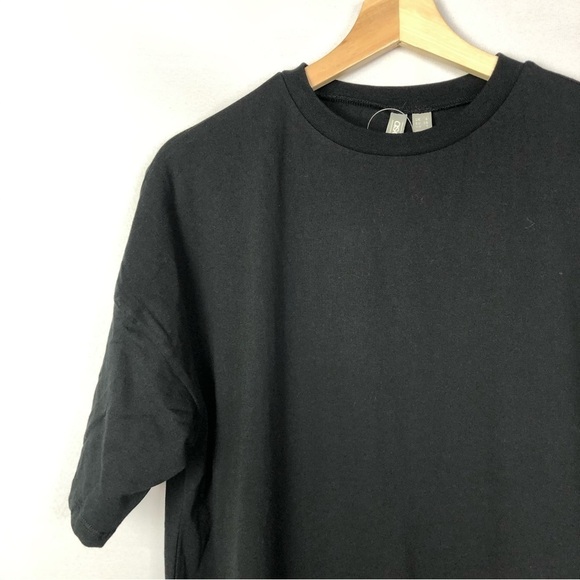 ASOS Design Tall Black Oversized Smock Mini Dress 2 - Picture 3 of 4